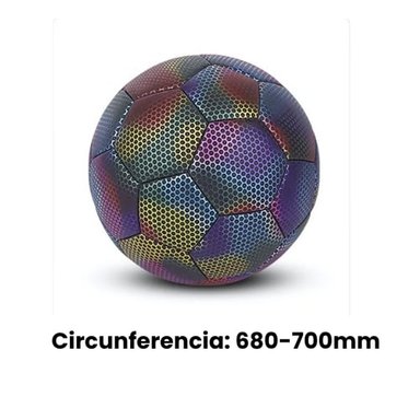 PELOTA DE FUTBOL FLUORESCENTE REFLECTANTE LUMINOSO - 3