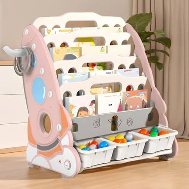 ESTANTERIA ORGANIZADORA LIBRERO Y JUGUETES NIÑOS INFANTIL - 3
