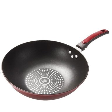 SARTÉN WOK DE COCINA CON TAPA 32 CM COCCION ANTIADHERENTE - 4