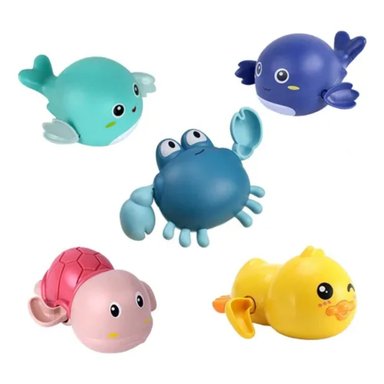 KIT 5 JUGUETES PARA BAÑO DUCHA BAÑERA PARA BEBE  NIÑOS - 1