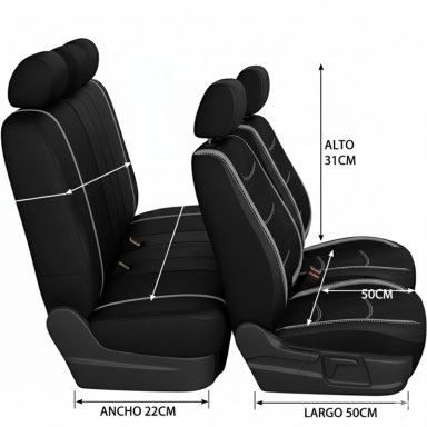 CUBREASIENTOS FUNDA UNIVERSAL COMPLETO PARA AUTOMOVIL - 2