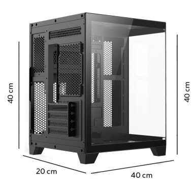 GABINETE CASE GAMER MICRO ATX MINI ITX VIDRIO TEMPLADO - 2