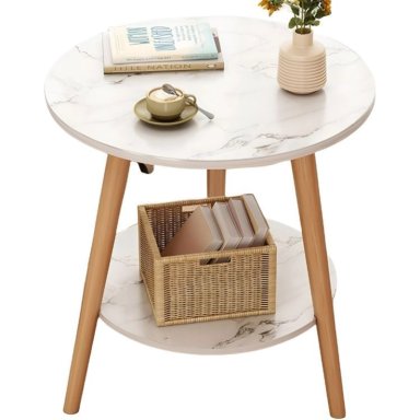 MESA DE CENTRO CON DISEÑO NORDICO 60X60X52CM - 1