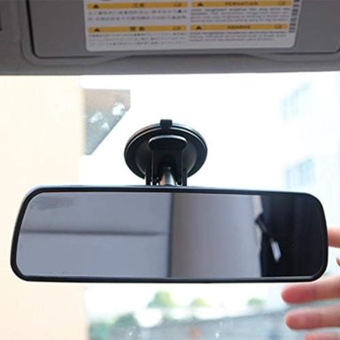 ESPEJO RETROVISOR INTERIOR UNIVERSAL PANORAMICO AUTO - 5