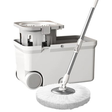 MOPA GIRATORIA CON BALDE DE ACERO INOXIDABLE - 1