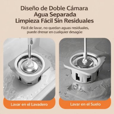 MOPA GIRATORIA CON BALDE DE ACERO INOXIDABLE - 5