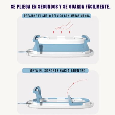 BAÑERA PLEGABLE TEMPERATURA TINA DE BAÑO PORTATIL PARA BEBES - 4