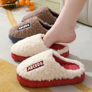PANTUFLAS DE ALGODON DE OTOÑO E INVIERNO PARA PAREJAS - 2