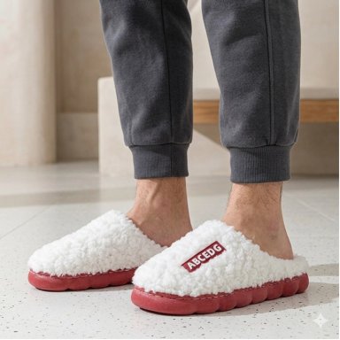 PANTUFLAS DE ALGODON DE OTOÑO E INVIERNO PARA PAREJAS - 5