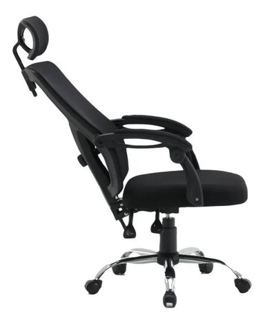 SILLA OFICINA SOERME2 ACERO NEGRO ESCRITORIO RECLINABLE EJECUTIVO - 3