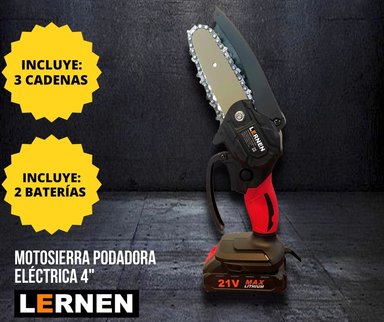 PACK LERNEN MOTOSIERRA PODADORA 2 BATERIAS + SET DE HERRAMIENTAS - 2