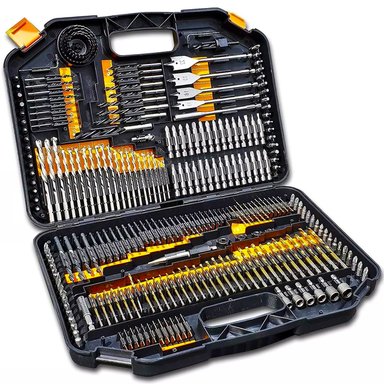 MALETÍN LERNEN 246 PIEZAS PUNTAS TALADRO BROCAS DADOS - 1