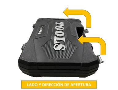 JUEGO DE DADOS LERNEN 108 PIEZAS KIT DE HERRAMIENTAS - 4