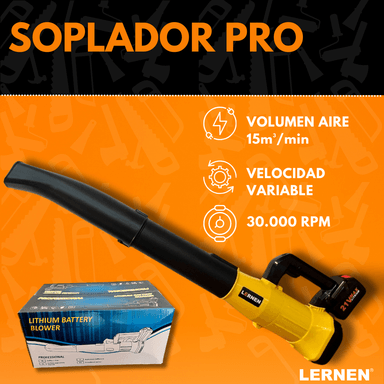 SOPLADORA ASPIRADORA LERNEN INALÁMBRICA CON 2 BATERÍAS - 2