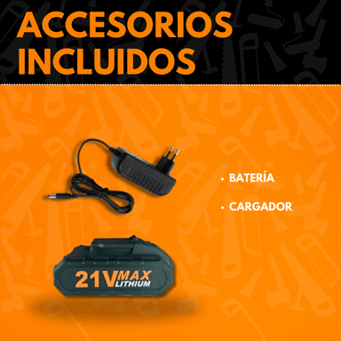 SOPLADORA ASPIRADORA LERNEN INALÁMBRICA CON 2 BATERÍAS - 4