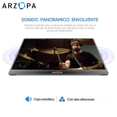 MONITOR PORTÁTIL ARZOPA A1 – 15.6″ - 6