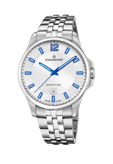 RELOJ DE PULSERA CANDINO C4764/1 SWISS PLATEADO HOMBRE COUPLES CLASSIC - 1