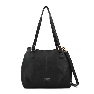 CARTERA TOTE TRES DIVISIONES GRANDE ZAHARA NEGRO - 1