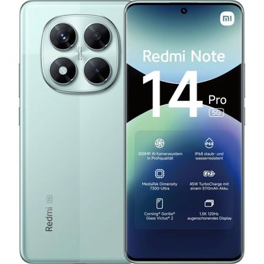 XIAOMI REDMI NOTE 14 PRO 5G 256GB 8GB RAM - VERDE - 1