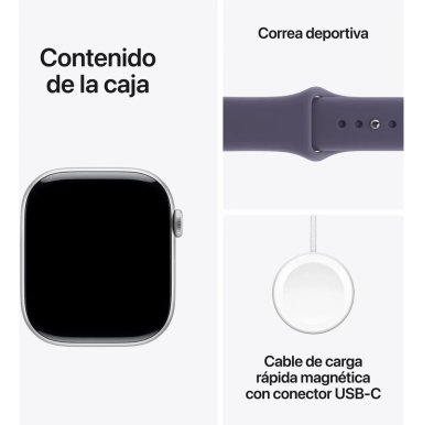APPLE WATCH SERIES 11 GPS 46MM SPORT BAND M/L PLATA - 5
