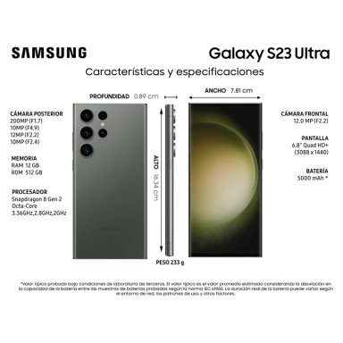 SAMSUNG GALAXY S23 ULTRA 5G 512GB - REACONDICIONADO - VERDE - 2