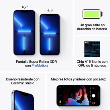 IPHONE 13 PRO MAX 128GB - SIERRA BLUE - REACONDICIONADO - 6