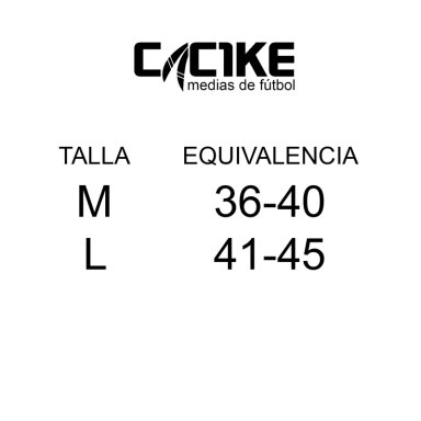 MEDIA DE FUTBOL HOMBRE CAC1KE NEGRO - 9