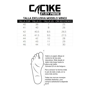 ZAPATILLAS HOMBRE FUTBOL WINGS NEGRO-DORADO CAC1KE - 8