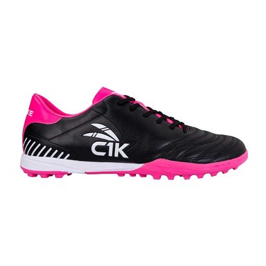 ZAPATILLAS BABY FUTBOL TURF NEGRO FUCSIA FINTA CAC1KE - 1