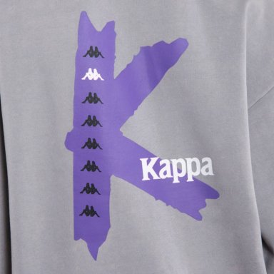 POLERON LARGO DE MUJER KAPPA HOODIE K GRIS - 3