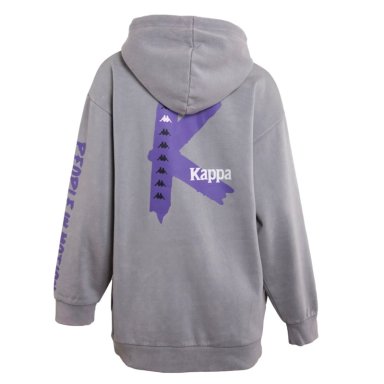 POLERON LARGO DE MUJER KAPPA HOODIE K GRIS - 4