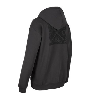 POLERON HOMBRE FULL ZIPPER GREY BLACK CROSS - 3