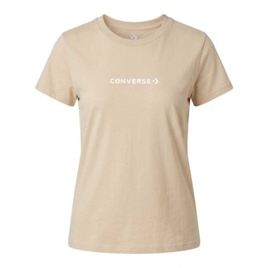 POLERA MUJER YOUR LOGO CONVERSE BEIGE - 1