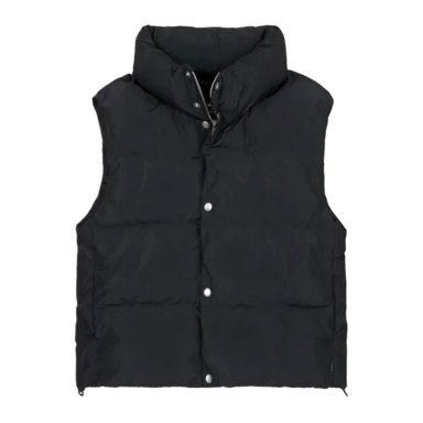 PARKA PUFFER MUJER CONVERSE NEGRO - 1