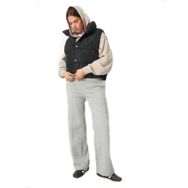 PARKA PUFFER MUJER CONVERSE NEGRO - 4