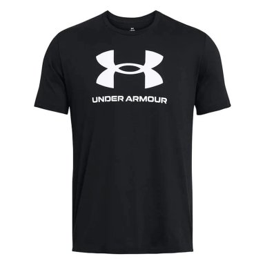 POLERA SPORTSTYLE LOGO MANGA CORTA NEGRO BLANCO UNDER ARMOUR - 2
