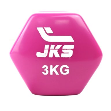 MANCUERNA HEXAGONAL VINILIO JKS ROSADO 3KG UNIDAD - 5