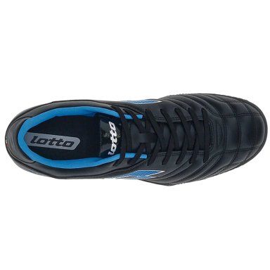 ZAPATILLA DE BABY FUTBOL HOMBRE LOTTO STADIO 705 TF NEGRO AZUL - 4