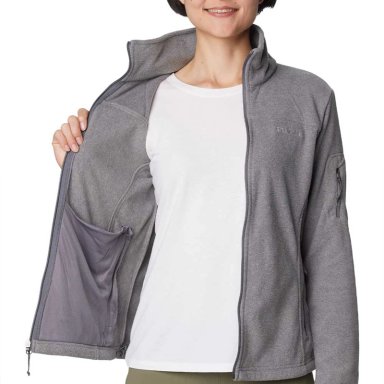 POLAR MUJER COLUMBIA FAST TREK II JACKET GRIS - 4