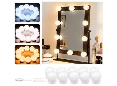 SET DE LUCES LED PEGABLES A ESPEJO MAQUILLAJE - 3