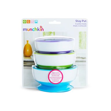 SET INFANTI 3 BOWLS CON ANTIDESLIZANTE MULTICOLOR - 3