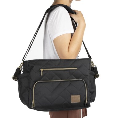 BOLSO INFANTI MOTTO GOLD ESTRELLAS TOTE NEGRO - 4