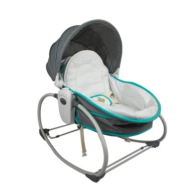 CUNA MOISÉS INFANTI 5 IN 1 ROCKER VERDE GRIS - 2