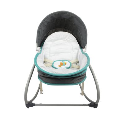 CUNA MOISÉS INFANTI 5 IN 1 ROCKER VERDE GRIS - 4