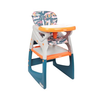 SILLA COMER ALTA SIT-UP PLUS NARANJA/AZUL INFANTI - 1