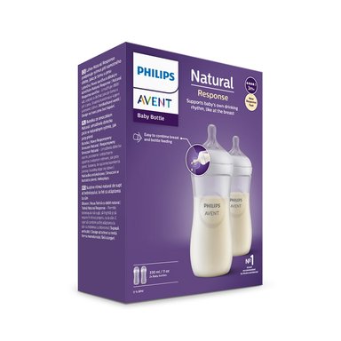 SET 2 MAMADERAS NATURAL 3.0 330 ML - 4