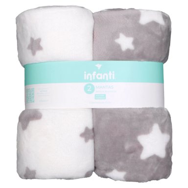 PACK 2 MANTAS UNISEX GRIS INFANTI - 1