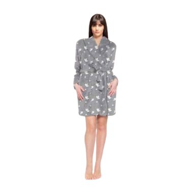 BATA MUJER CHANTILLY FLEECE HEARTS XL GRIS - 1