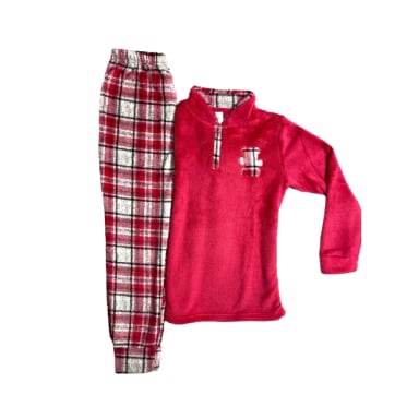 PIJAMA NIÑA CHANTILLY FUCSIA CUADRILLE T10 - 1
