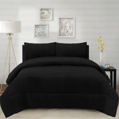 CUBRECAMA CORDUROY TERMICO 2P - NEGRO - 1